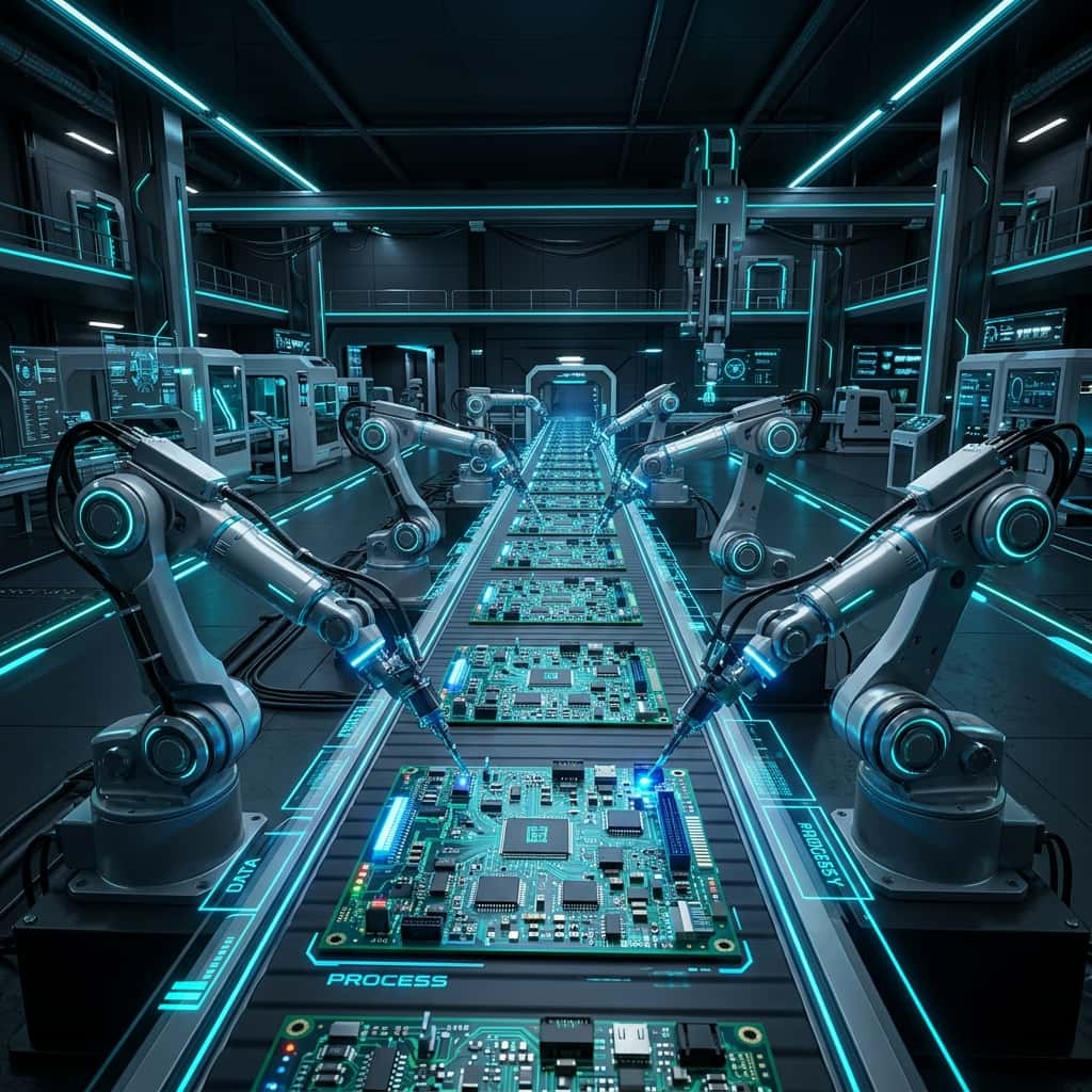 Futuristic Jamco Industries Industrial Automation Banner